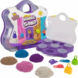 Kinetic Sand Variety Case Spielset mit 5 Farben und Formen - Strandartikel