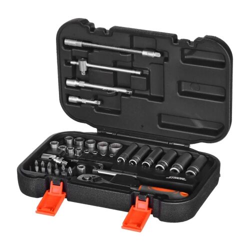 Sthor 42 darabos 1/4 hüvelykes meghajtó készlet tokban