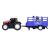 Massey Ferguson játéktraktor állatszállító utánfutóval és tehén figurával