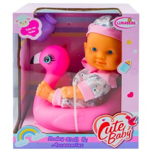 Baba kiegészítőkkel, 22 cm