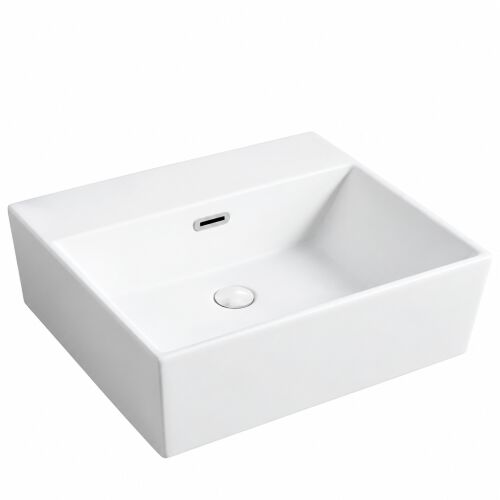 Téglalap alakú, fehér, 41 x 36 cm-es mosdó 180995332 - Otthon és kert