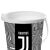 Juventus homokozó vödör, 17 cm, fekete-fehér dizájn