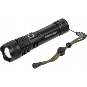 Proline 51043 - alumínium usb-c zseblámpa, 600 lm, zoom, 5 fényerő mód, fekete 133465760 - Proline