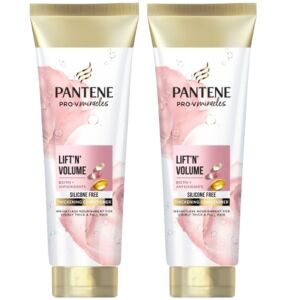 Pantene Pro-V Lift'N'Volume biotinnal dúsító hajbalzsam 2x160ml, dúsító és szilikonmentes - Hajbalzsam