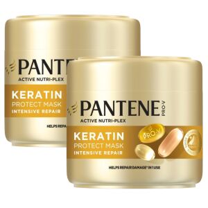 Pantene Pro-V Keratin Protect Maska do włosów suchych i zniszczonych, 2x300ml - Opakowanie do włosów