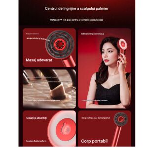 Perie pentru par cu aplicator de ser pentru scalp Arvada® ScalpCare XYT 0801, Functie de Masaj, Infrarosu, Pentru Regenerare si Cresterea parului, Tratament anticadere par, Absorbtie rapida a
