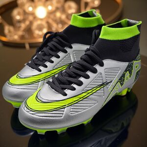 Sky Wing C9838 focicipő, bokapánttal és stoplikkal, fűre vagy műfüves pályára, 36 ezüst 136064301 - Baba & Gyerek divat