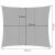 Dimensions of GardLov 4x3m rectangular shade sail
