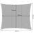Dimensions of GardLov 4x3m rectangular shade sail