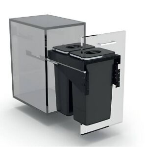 EKOTECH - Beépíthető hulladékgyűjtő FRONT 40 - 2x26 liter