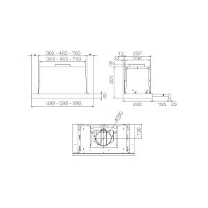 Elica - Páraelszívó ELITE 26 IX/A/60 135124507 - Elica