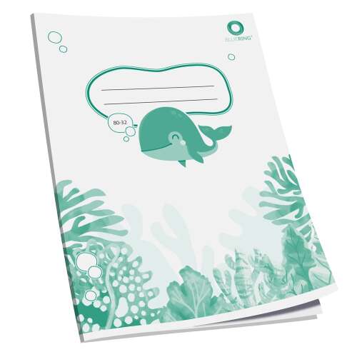 Zošit a4, 32 listov, obyčajný 80-32 whale bluering® 42211005
