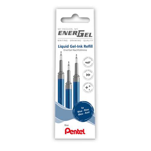 Stiftmine Nadelspitze 3 Stück/Packung 0,25mm pentel energel lrn5-3c Schreibfarbe blau