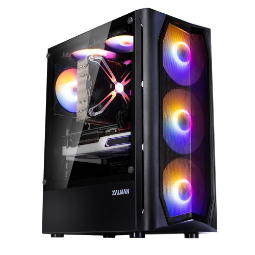 Obudowa PC Zalman N4 Czarna ATX z hartowanym szkłem i oświetleniem RGB