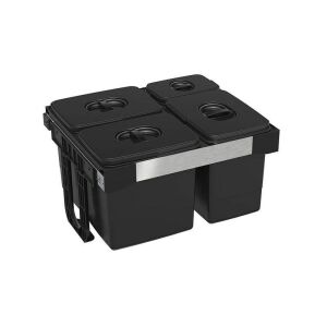 EKOTECH - Beépíthető hulladékgyűjtő FREE JAZZ 60 - 3x12 liter+1x5 liter