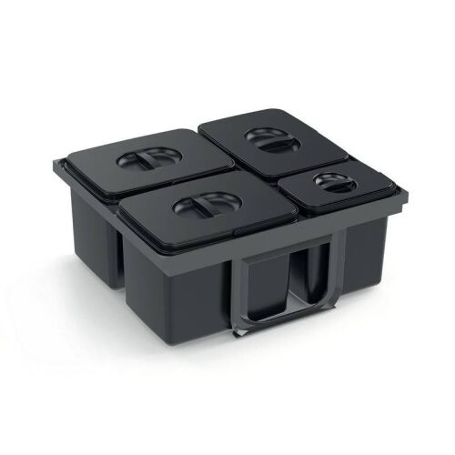 EKOTECH - Beépíthető hulladékgyűjtő JAZZ 60 - 3x15 liter+1x7 liter