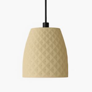 Висяща лампа, Sani, Trieste, E27, екологичен PLA материал, 225 x 225 x В 240 мм, бежова 136188555 - Лампи и осветление