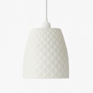 Висяща лампа, Sani, Trieste, E27, екологичен PLA материал, 225 x 225 x В 240 мм, бяла 136185273 - Лампи и осветление