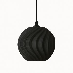 Висяща лампа, Sani, Atina, E27, екологичен PLA материал, 246 x 248 x В 210 мм, черна 136186579 - Лампи и осветление