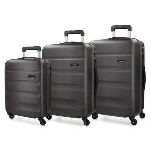 ROLL ROAD Flex Antracita, ABS utazótáska készlet, 55-65-75cm, 5849461 133582232