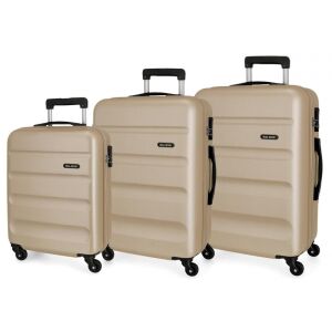 ROLL ROAD Flex Champagne, ABS utazótáska készlet, 55-65-75cm, 5849469 133582252