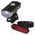 EMOS P3923 front and rear rechargeable LED bike light set, 90 lumens