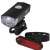 Set de lumini de bicicletă LED Emos P3923, față și spate, reîncărcabile, 90 lumeni