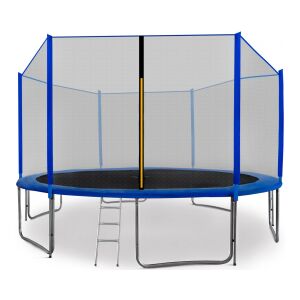 Trambulin külső védőhálóval 400 cm cm AGA SPORT PRO MRP1013B + létra és cipőtartó - Kék 133610058 - Trambulin