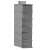 Springos 6-shelf hanging organizer, gray, hanging on a white background