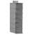 Springos 6-shelf hanging organizer, gray, for clothes, shoes, and other items