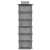 Springos 6-shelf hanging organizer, gray, for clothes, shoes, and other items