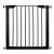 Springos adjustable black safety gate for stairs and doorways