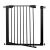 Springos black safety gate with open door