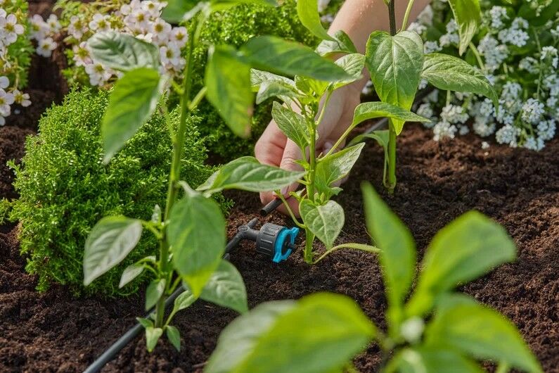 Gardena MD szabályozható sorcsepegtető, nyomáskiegyenlítős