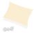 Springos waterproof square sun sail 3x2m 160 g/m2 - Beige 133582124