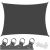Springos 3x2m dark grey rectangular shade sail with included hardware