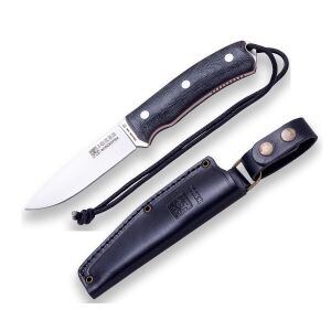 Joker Bushcrafter kés bőrhüvelygel, rozsdamentes acél penge 10,5 cm, micarta fogantyú 133638799 - Vadászat