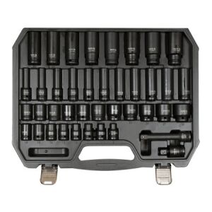 YATO Gépi dugókulcs készlet 40 részes 1/2" 10-32 mm CrMo 147096481 - Dugókulcs