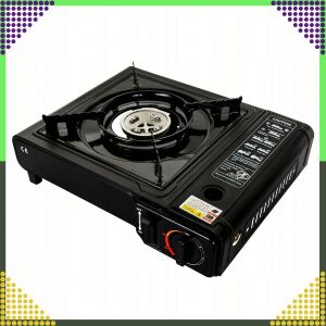 2 az 1-ben hordozható gázfőző – palackos csatlakozással, hordtáskában – 2500 W