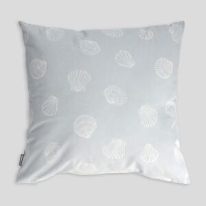 HOME & YOU kagyló mintás párnahuzat, 45x45 cm, világoskék és fehér - Díszpárna
