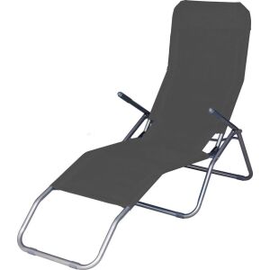 JAMAICA sötétszürke napozóágy, állítható és összecsukható a szabadtéri pihenéshez - Napozóágy & Nyugágy