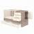 Timba Viki Multi Kombi Krém-fűz kiságy nyitott fiókokkal és szekrénnyel