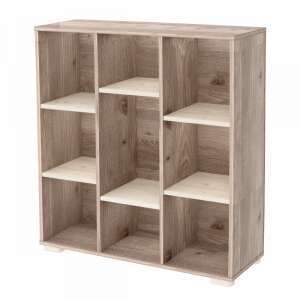 Timba Viki nyitott polc krém-fűz színben, 6 polccal, fa, gyerekszobába - Timba