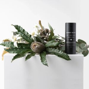 Bondi Wash száraz kutyasampon, papírkéreg és citromfű, prémium, 100%-ban vegán, öblítést nem igényel, érzékeny bőrre alkalmas, illóolajokkal dúsított formula, Ausztráliában készült, 100 g