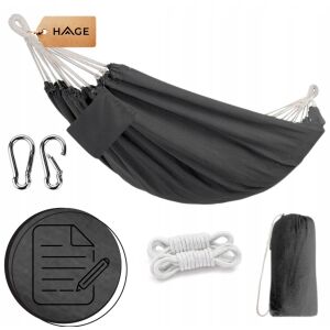 Hamac dublu de grădină Hage 150x275cm, capacitate de încărcare 240 kg - Gri 133637625