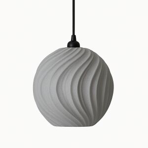 Висяща лампа, Sani, Atina, E27, екологичен PLA материал, 246 x 248 x В 210 мм, сива 136317104 - Лампи и осветление