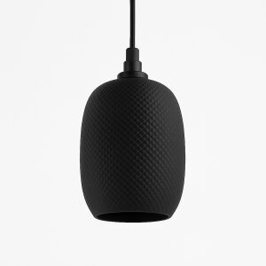 Висяща лампа, Sani, Прага, E27, екологичен PLA материал, 180 x 180 x В 240 мм, черна 136188533 - Лампи и осветление