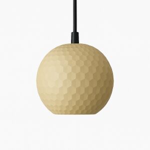 Висяща лампа, Sani, Sofia, E27, екологичен PLA материал, 240 x 240 x В 210 мм, бежова 136188593 - Лампи и осветление