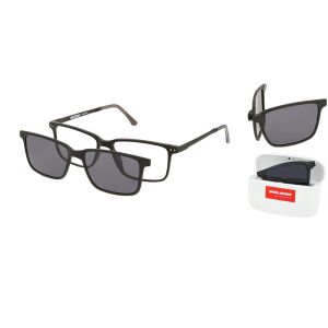 Solano CL 90211A polarizált ClipON szemüvegkeret férfiaknak, műanyag, fekete, 55 mm 135263153 - Solano