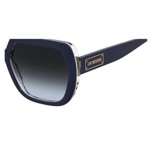 Ochelari de soare Femei Moschino MOL082/S 07W/9O, Plastic, Albastru, 56 mm 135253932 - Accesorii pentru femei